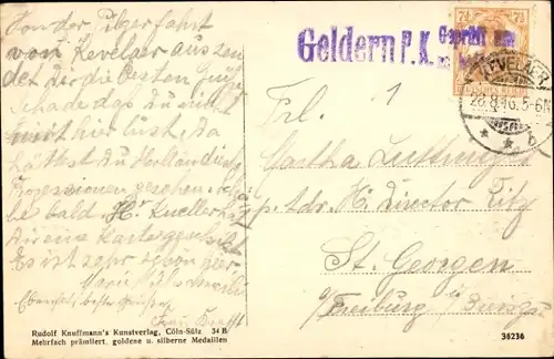 Ak Kevelaer am Niederrhein, Totalansicht