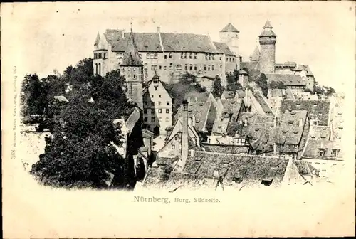 Ak Nürnberg in Mittelfranken, Burg, Südseite