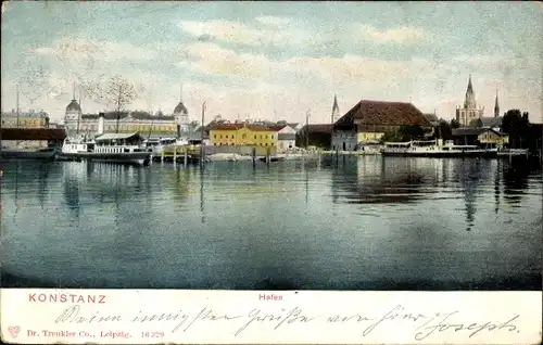 Ak Konstanz am Bodensee, Hafen