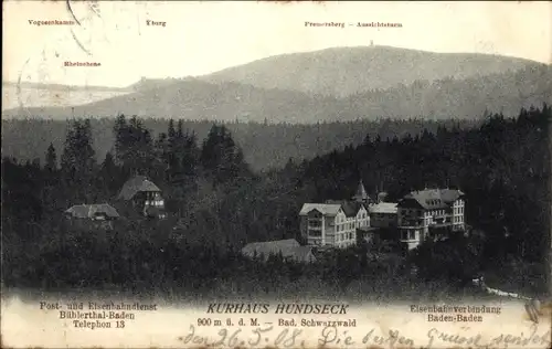 Ak Bühlertal im Schwarzwald, Panorama, Kurhaus