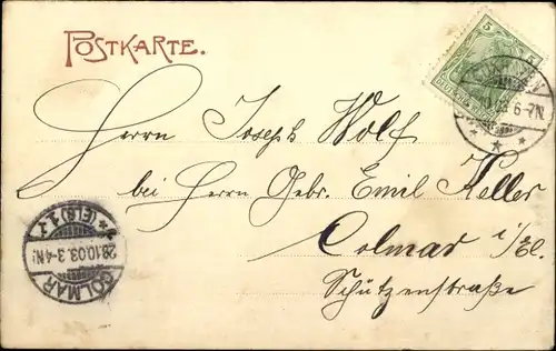 Ak Nordseebad Cuxhaven, Alte Liebe, Sturm