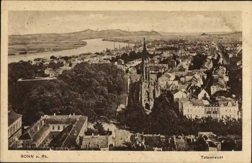 Ak Bonn am Rhein, Totalansicht