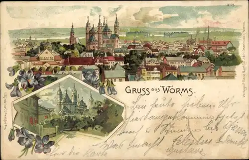 Litho Worms am Rhein, Panorama