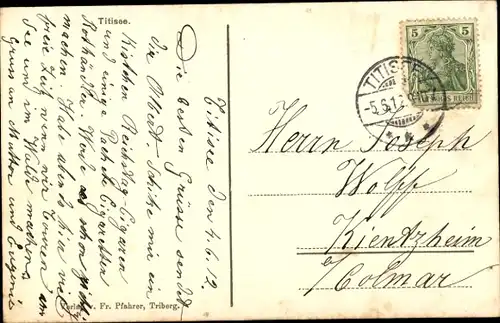 Ak Titisee Neustadt im Breisgau Hochschwarzwald, Panorama