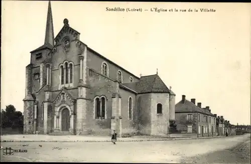 Ak Sandillon Loiret, Kirche