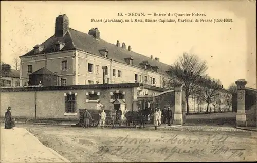 Ak Sedan Ardennes, Eingang zum Quartier Fabert