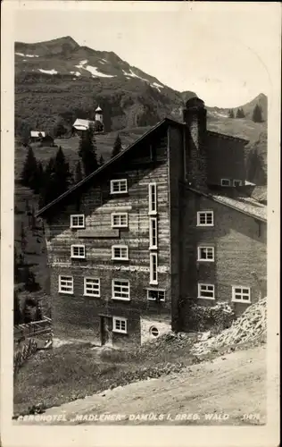 Ak Damüls in Vorarlberg, Berghotel Madlener