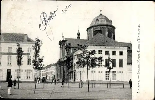 Ak Malines Flandern, Kirche Notre Dame D'Hanswyck