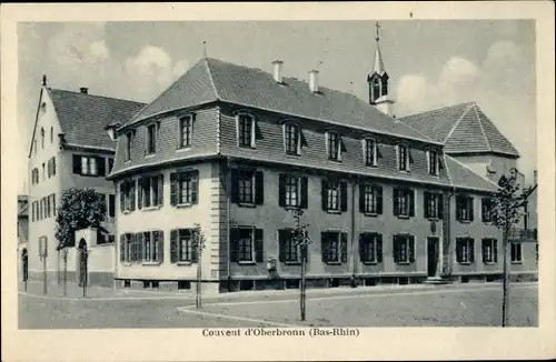 Ak Gumbrechtshoffen Gumbrechtshofen Oberbronn Elsass Bas Rhin, Couvent, Straßenpartie