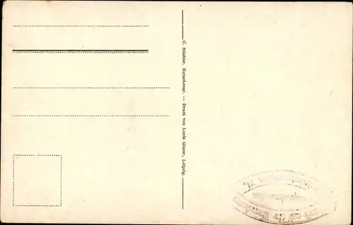 Ak Karłów Karlsberg Schlesien, Szczeliniec Wielki, Heuscheuer, historischer Großvaterstuhl