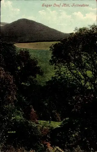 Ak Folkestone Kent England, Sugar Loaf Hill
