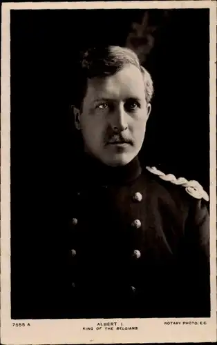 Ak König Albert I. von Belgien, Portrait