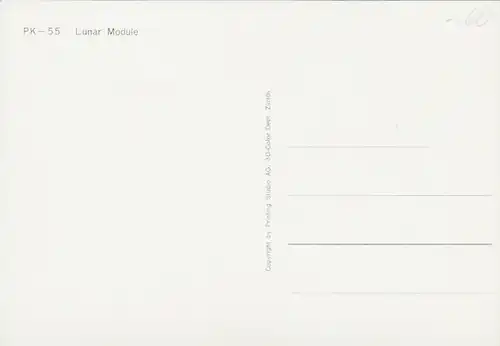 3D Ak Mondlandefähre, Adler, Mondlandung