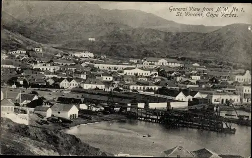 Ak São Vicente Cabo Verde Kap Verde, Gesamtansicht, NW No. 1