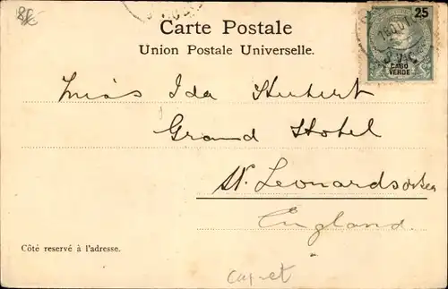 Ak São Vicente Cabo Verde Kap Verde, Gesamtansicht, Hafen