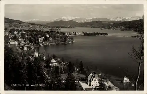 Ak Pörtschach am Wörther See Kärnten, Panorama