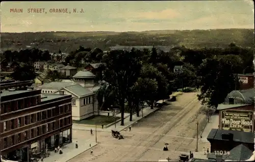 Ak East Orange New Jersey USA, Hauptstraße