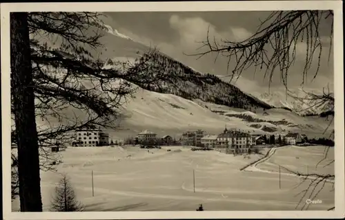 Ak Celerina Schlarigna Kanton Graubünden, Ort im Winter