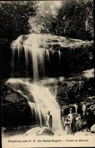 Ak Mhonda Tansania, Wasserfälle, Missions des P. P. du Saint-Esprit