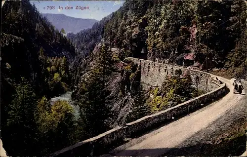 Ak Davos Kanton Graubünden, In den Zügen