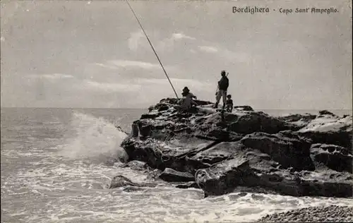 Ak Bordighera Liguria, Capo Sant Ampeglio