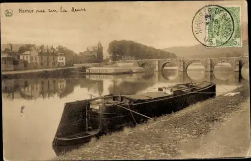 Ak Namur Wallonien, Teilansicht, Brücke