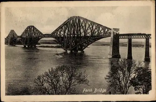 Ak South Queensferry Schottland, Forth Bridge