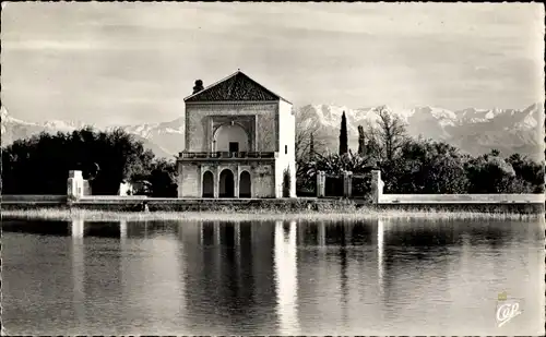 Ak Marrakesch, Marokko, Menara und der Atlas