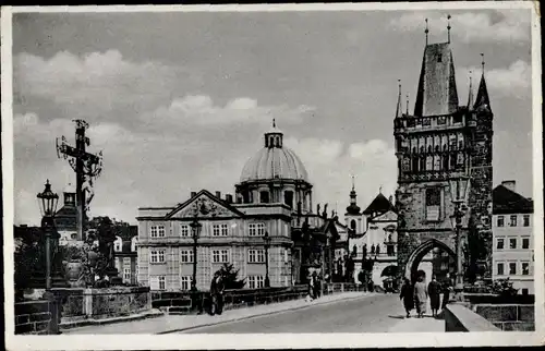 Ak Praha Prag Tschechien, Altstädter Brückenturm