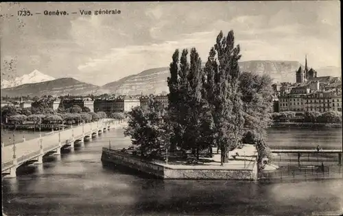 Ak Genf Genf Schweiz, Panorama