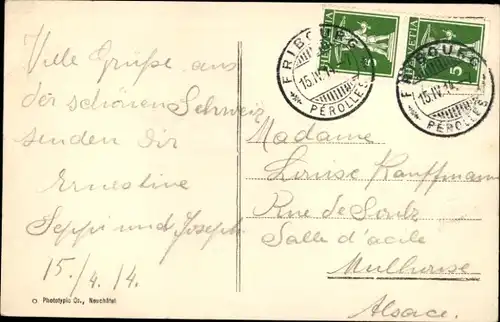 Ak Freiburg Stadt Freiburg Schweiz, Grandfey-Viadukt