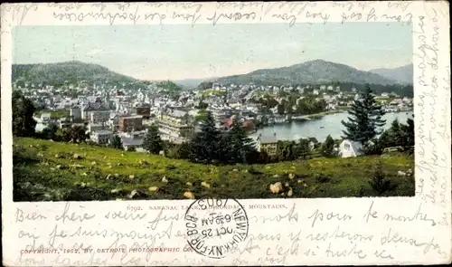 Ak Saranac Lake New York USA, Panorama