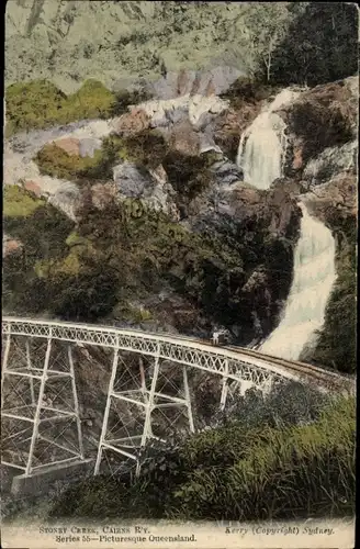 Ak Stoney Creek Australien, Cairns, Brücke