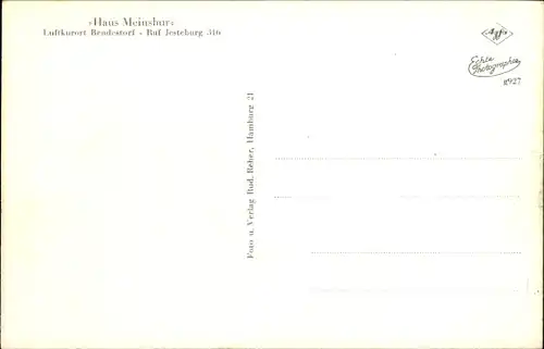 Ak Bendestorf am Kleckerwald in Niedersachsen, Haus Meinsburg