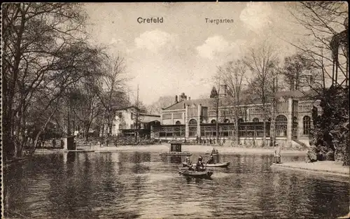 Ak Krefeld am Niederrhein, Tiergarten