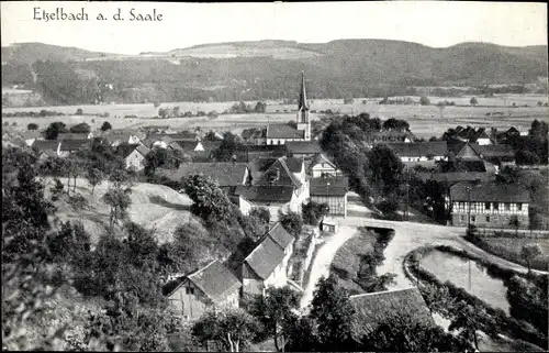 Ak Etzelbach Uhlstädt Kirchhosel Thüringen, Gesamtansicht