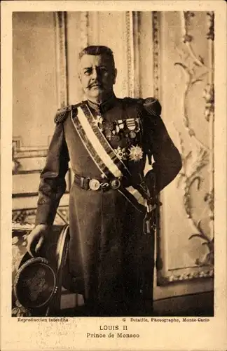Ak Prinz Louis II von Monaco