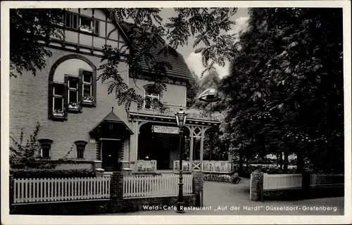 Ak Grafenberg Düsseldorf am Rhein, Wald Café Restaurant Auf der Hardt
