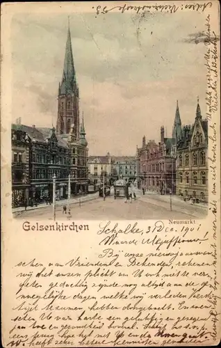 Ak Gelsenkirchen im Ruhrgebiet, Neumarkt