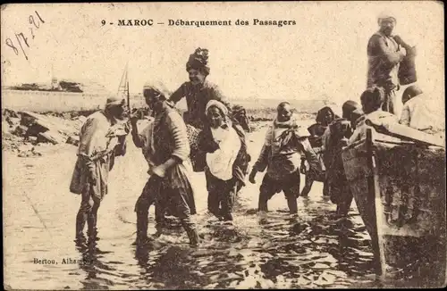 Ak Marokko, Debarquement des Passagers, Maghreb