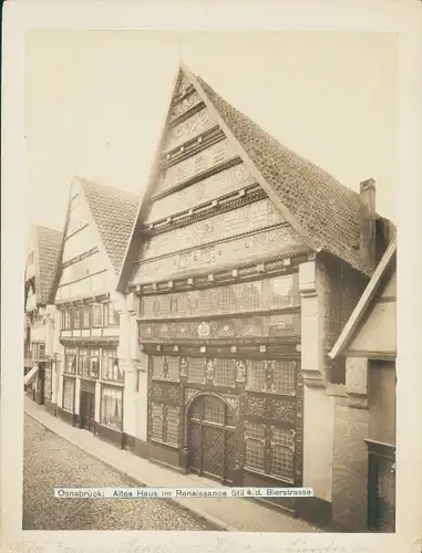Foto Osnabrück in Niedersachsen, Altes Haus an der Bierstraße