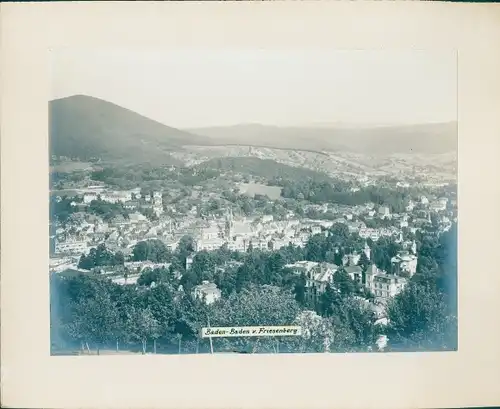 Foto Baden Baden am Schwarzwald, Totalansicht vom Friesenberg aus