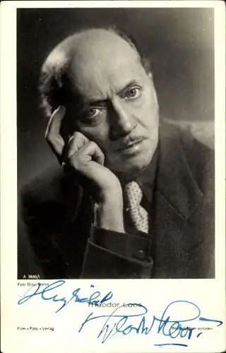 Ak Schauspieler Theodor Loos, Portrait, Autogramm