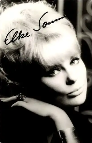 Ak Schauspielerin Elke Sommer, Portrait, Autogramm