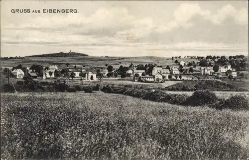 Ak Eibenberg Burkhardtsdorf im Erzgebirge, Gesamtansicht