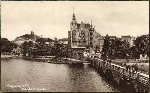 Ak Kaliningrad Königsberg Ostpreußen, Schlossteichbrücke
