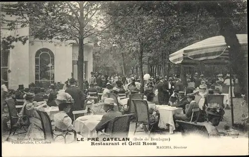 Ak Paris XVI. Passy, Bois de Boulogne, Le Pre Catelan, Restaurant