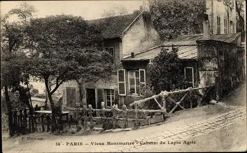 Ak Paris XVIII. Montmartre, Cabaret du Lapin Agile