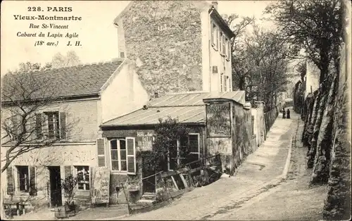 Ak Paris XVIII. Montmartre, Rue Saint Vincent, Cabaret du Lapin Agile