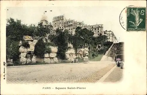 Ak Paris XVIII. Montmartre, Square Saint Pierre